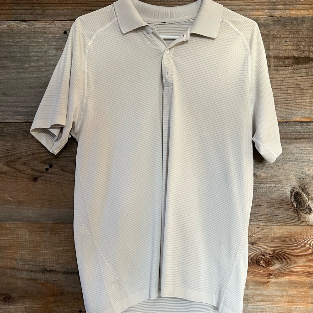 lululemon athletica Men's Light Cream Polo Shirt